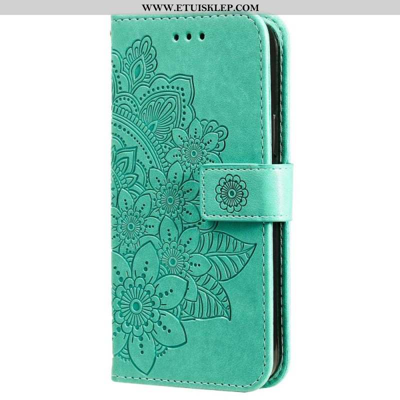 Etui Folio do Xiaomi 12T / 12T Pro z Łańcuch Paskowata Mandala